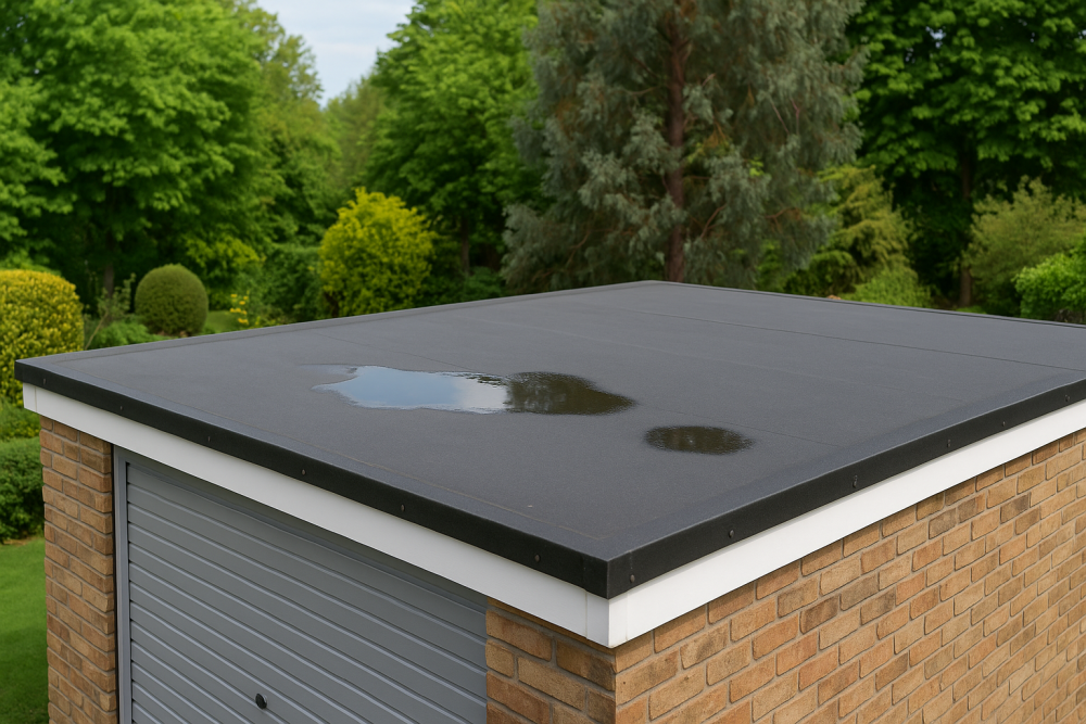 flat garage roof felt
