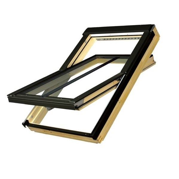 Fakro Centre Pivot Conservation Pitched Roof Window with Flashing Kit