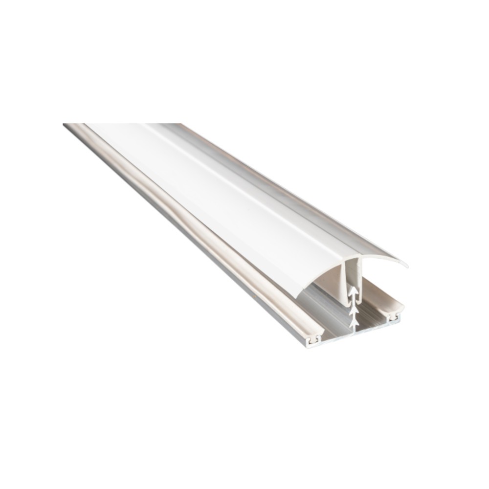 Corotherm - Polycarbonate Sheet Rafter Glazing Bar Kit - White (4m)