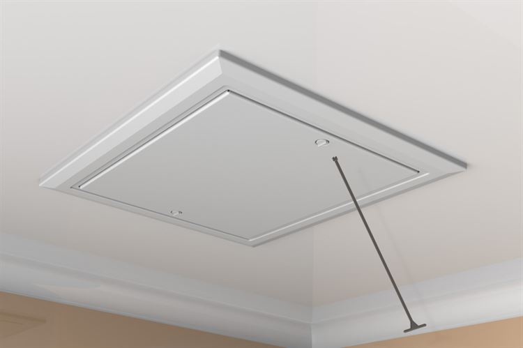 Timloc Plastic Drop In Loft Access Door 562 X 665mm White