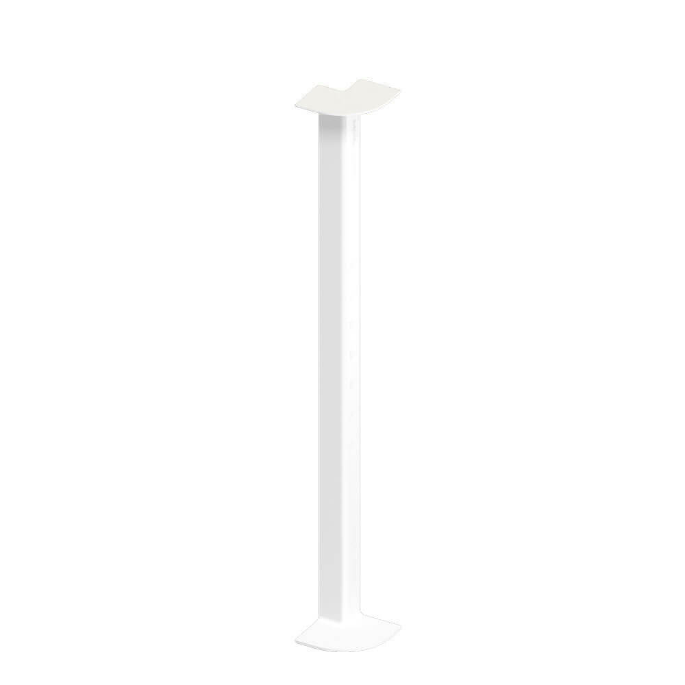 Fascia Board - 90˚ Internal Corner Trim - 450mm - White Ash