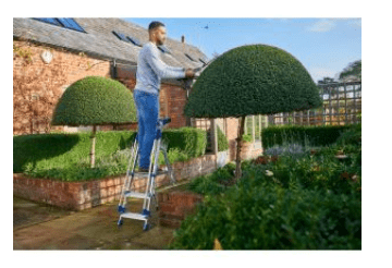 Werner Aluminium Workstation Stepladder with Twin Handrails