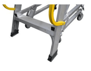 Werner Fibreglass Swingback Stepladder with Lock-In Accesory System