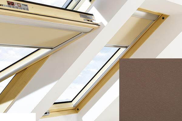 Fakro - ARF II 256 - Manual Blackout Blind - Walnut