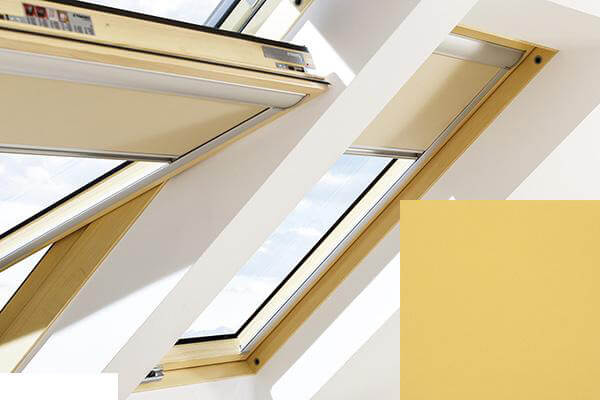 Fakro - ARF II 258 - Manual Blackout Blind - Mustard