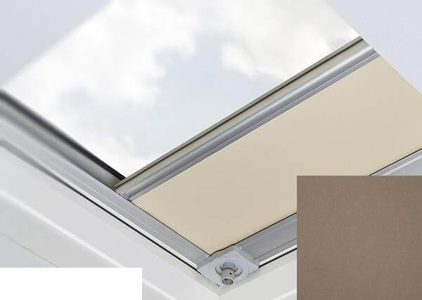 Fakro - ARF/D II 231 - Flat Roof Manual Blackout Blind - Cedar Brown