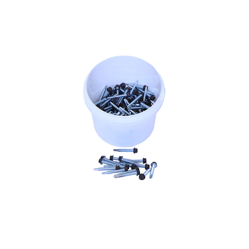 Britmet - Plus Tile (0.9mm) Range - Tek Screw - Titanium Grey (Pack of 50)