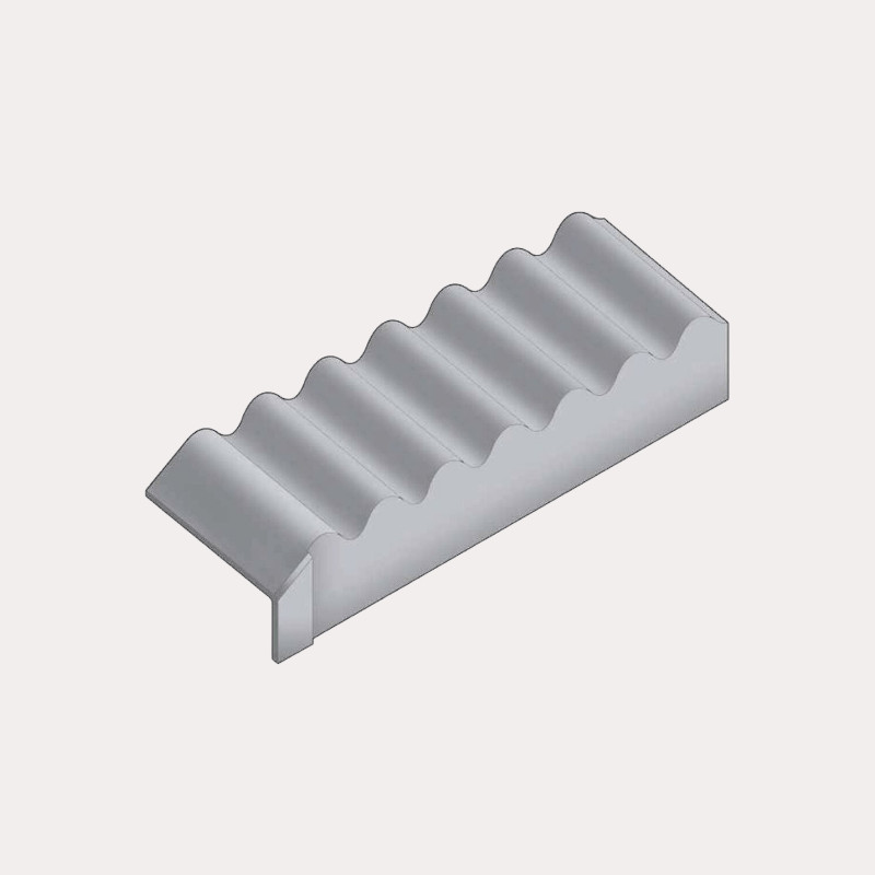 Swisspearl Cemsix Big Six Fibre Cement Eaves Closure - 1086mm (Natural Grey)