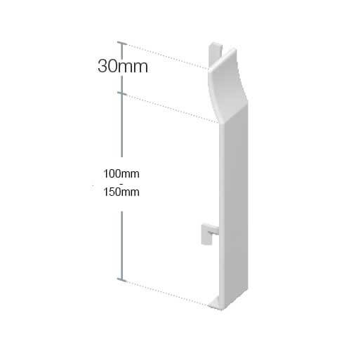 Cladding butt joint size