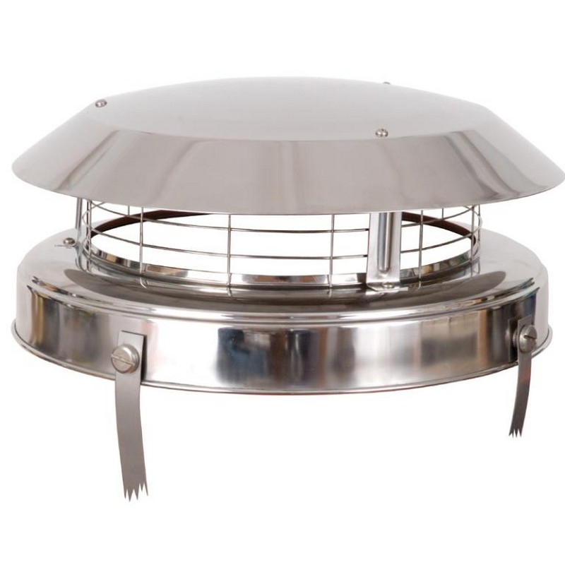 Anti-Downdraught Chimney Cowl and Birdguard - 170mm to 250mm