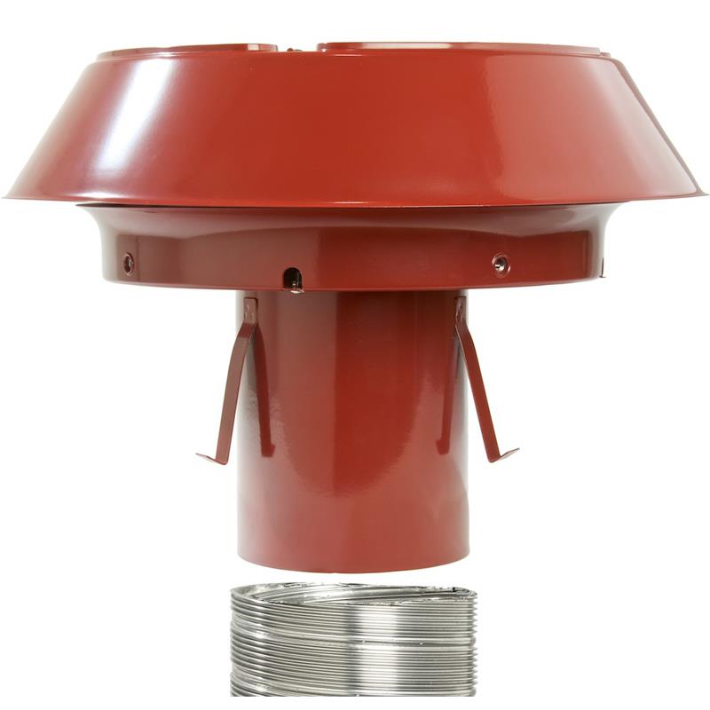 Anti-Downdraught Chimney Cowl for Flexible Flue Liners - 125mm to 150mm - Colt Top Range