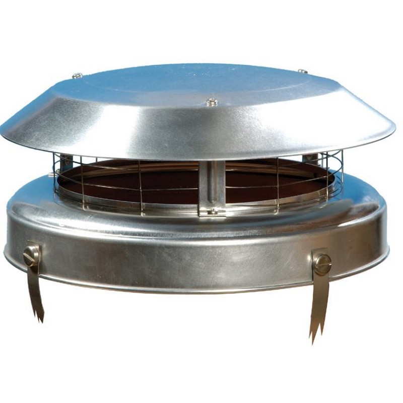 Anti-Downdraught Chimney Cowl and Birdguard - 170mm to 250mm