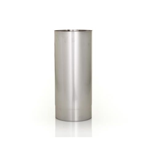 Stainless Steel Adjustable Single Skin Flue Pipe - 125mm/150mm - 330mm