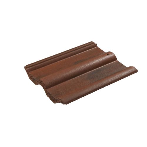 Redland 50 Double Roman Concrete Roof Tile - Premier Rustic Red (2201)