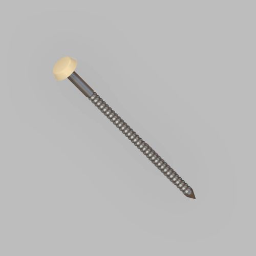 Soffit, Fascia & Capping Board Polytop Fixing Nails - 50mm - Cream (Pack of 100)