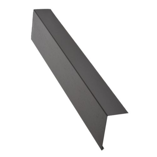 TRC Techno Plastisol-Coated Metal Edge Trim - Black - 2500mm x 50mm