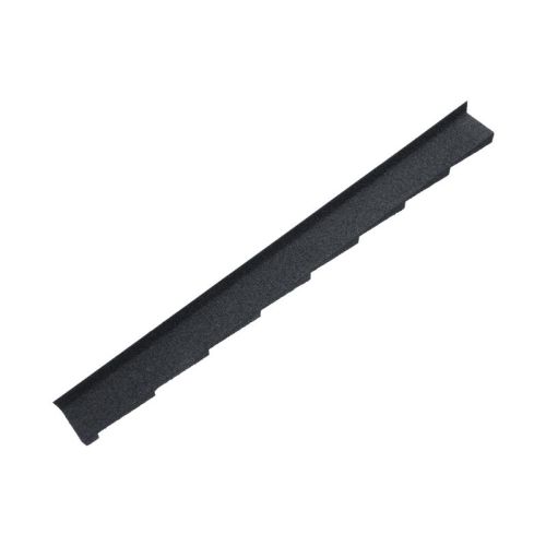 Britmet Plaintile - Metal Right Hand Wall Flashing - Titanium Grey (1250mm)