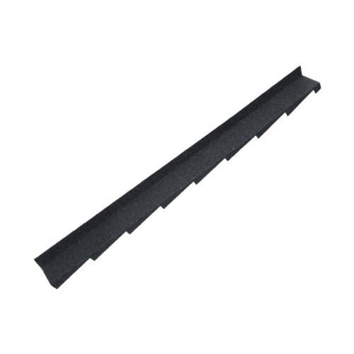 Britmet Plaintile - Metal Left Hand Wall Flashing - Titanium Grey (1250mm)
