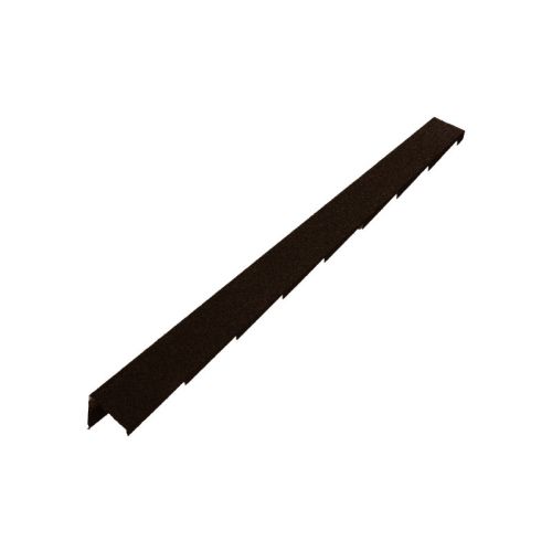 Britmet Plaintile - Metal Right Hand Barge - Bramble Brown (1250mm)