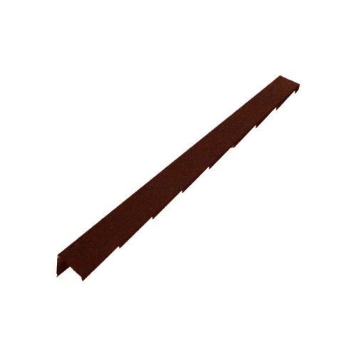 Britmet Plaintile - Metal Right Hand Barge - Rustic Terracotta (1250mm)