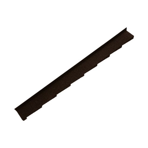Britmet - Metal Left Hand Wall Flashing - Bramble Brown (1250mm)