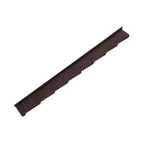 Britmet - Metal Left Hand Wall Flashing - Rustic Brown (1250mm)