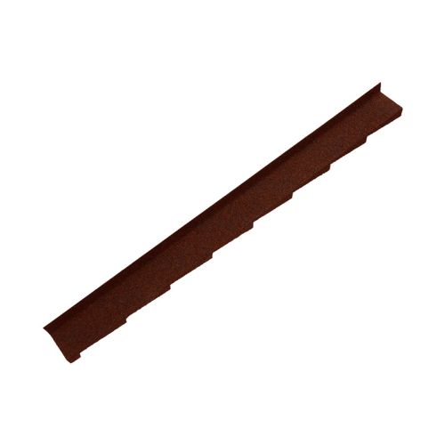 Britmet - Metal Left Hand Wall Flashing - Rustic Terracotta (1250mm)