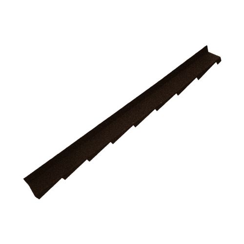 Britmet - Metal Right Hand Wall Flashing - Bramble Brown (1250mm)