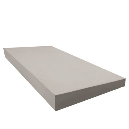 Castle Composites - Single Weathered Concrete Coping Stone - 300mm x 600mm - Light Grey