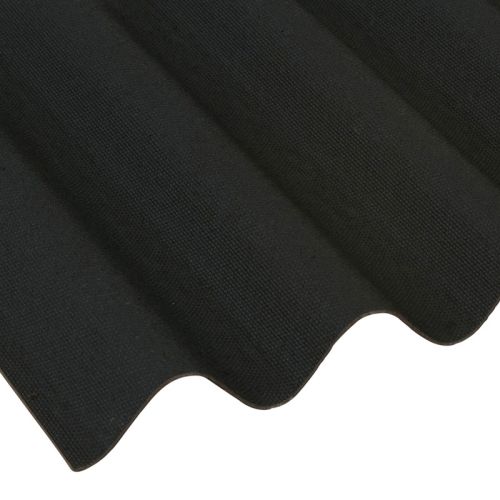 Coroline Corrugated Bitumen Roof Sheet - Black (2000 x 950mm)