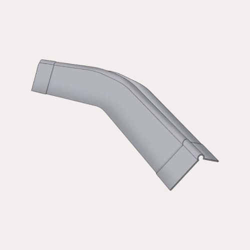 Swisspearl Cemsix Big Six Fibre Cement Cranked Crown Roll Top Barge Board