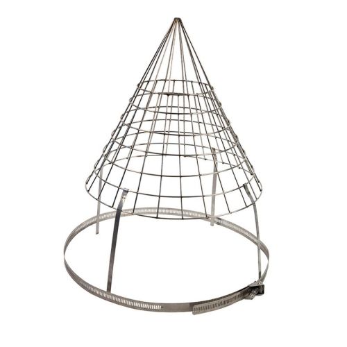 Cone Top Chimney Bird Guard - 110mm to 260mm - Stainless Steel