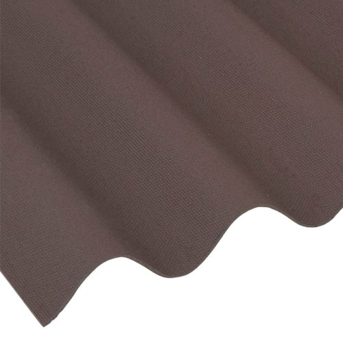 Coroline Corrugated Bitumen Roof Sheet - Brown (2000 x 950mm)