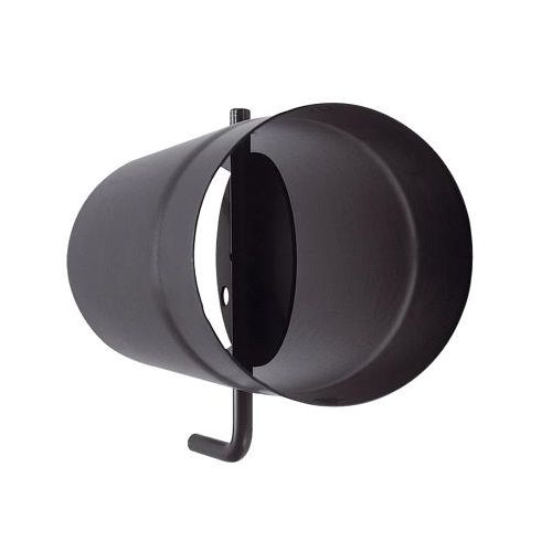 Vitreous Enamel Stove Pipe Damper - 125mm/150mm - 250mm