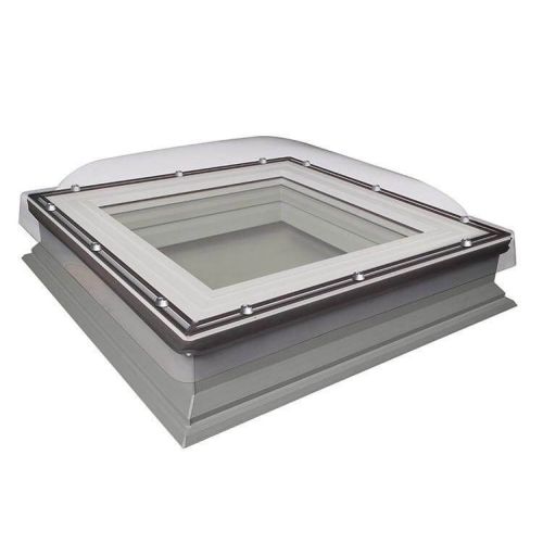 Fakro Flat Roof Window - Domed and Manually Opening - Laminated Double Glazing [DMC-C P2]
