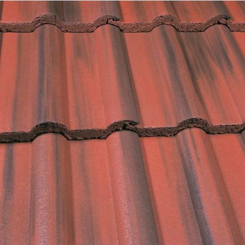 Marley - Double Roman - Concrete Tile Range - Old English Dark Red