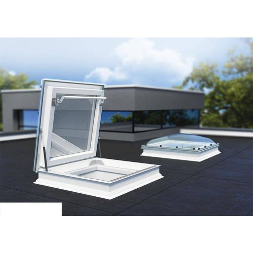 Fakro Flat Roof Window - Flat Access Roof Light with Polycarbonate Dome - Safety Double Glazing [DRC-C P2]