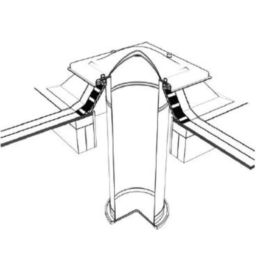 Em-Tube Flat Roof Sun Tunnel with PVC Upstand and Rigid Tubes