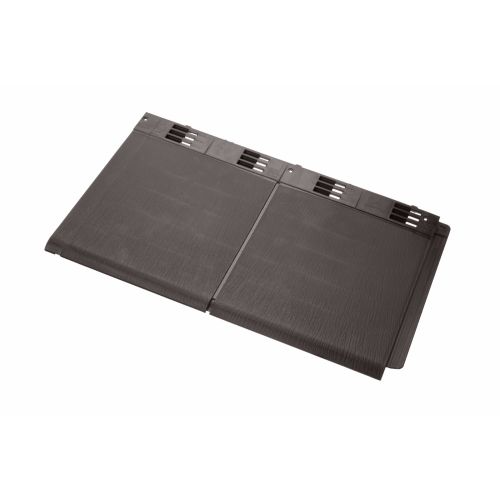 Envirotile - Double Plastic Tile - Dark Brown