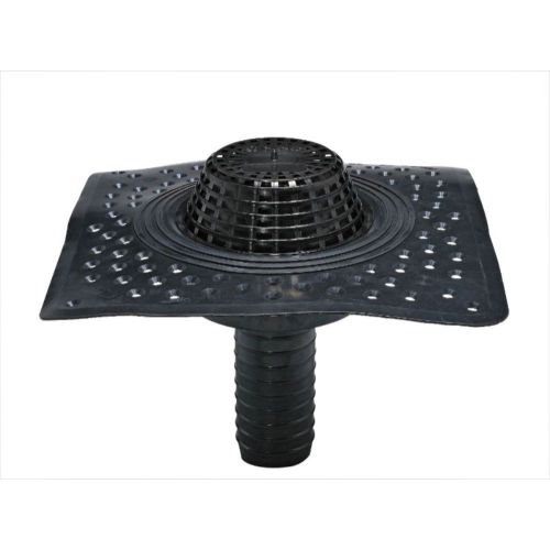 Wallbarn - EPDM Siphon Roof Outlet with Perforated Flange