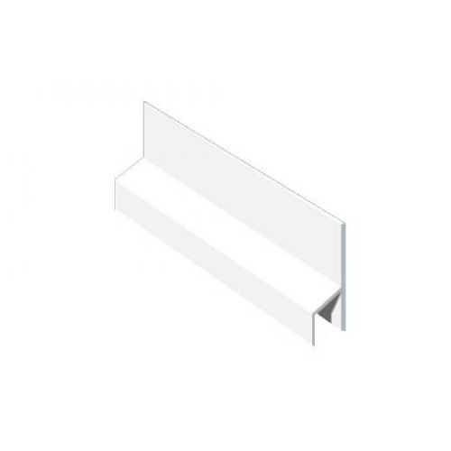 Soffit Board Felt Edge Trim - 40mm - White (5m)