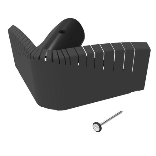 Manthorpe Universal Hip End Closer - 220 x 102 x 115mm - Black (Pack of 10)
