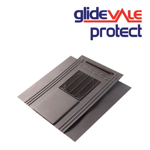 Glidevale In-Line Universal Soaker Slate Vent- 10,000mm2 - Blue/Black