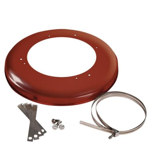 Flat Oversize Chimney Cowl Pot Adapter - 390mm