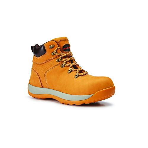 Rugged Terrain - Hiker Safety Boots (S1P SRA) - Honey Nubuck