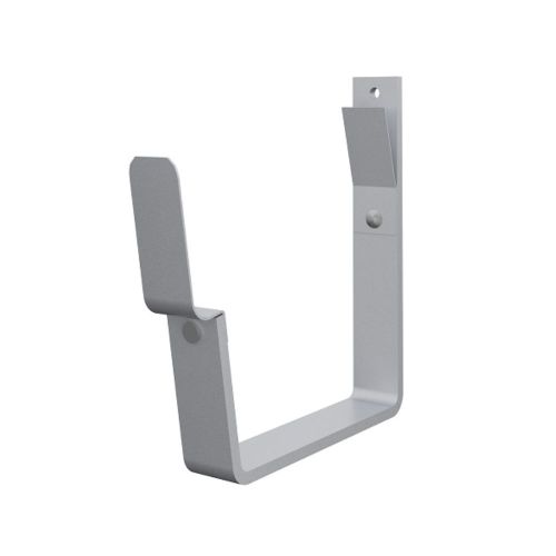 Lindab Steel Guttering - 140mm Rectangular Flex-Fit Fascia Bracket - Magestic Galvanised