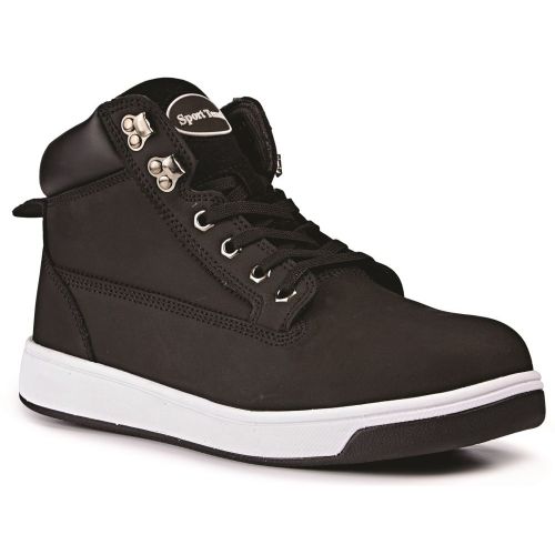 Rugged Terrain - Sport Sneaker Safety Boots (SB SRC) - Black Nubuck
