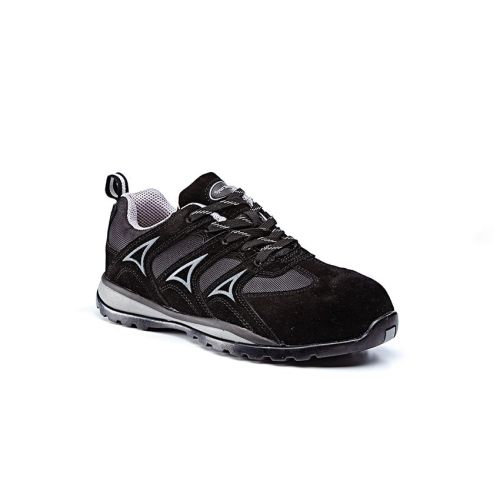 Rugged Terrain - Metal Free Safety Trainers (S1P SRC) - Black/Grey Suede