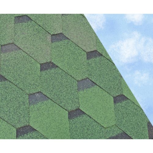 Superior Products Hexagonal Bitumen Roof Shingles - 2.42m2 (Shadow Green)