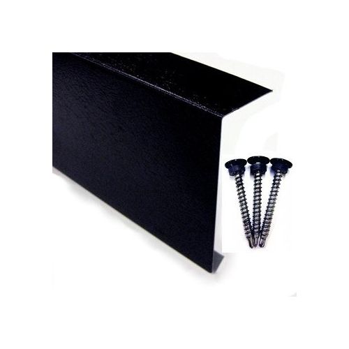 Sure Edge - 2m Metal Edge Trim - Black Plastisol